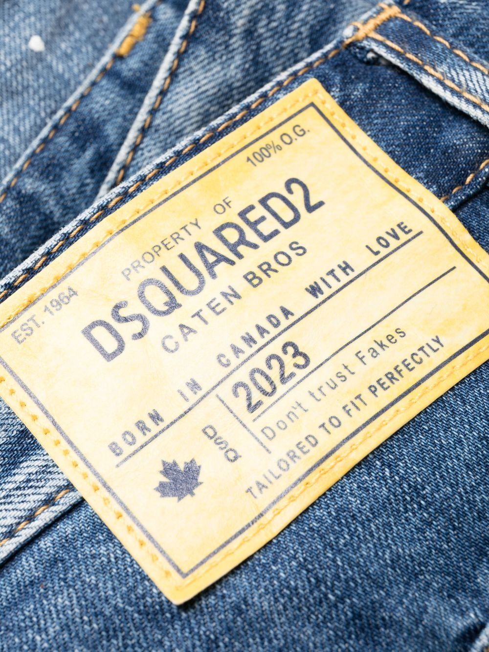 DSQUARED2 distressed-effect patchwork jeans Men