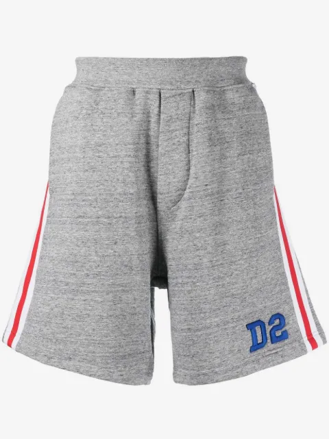 DSQUARED2 logo-embroidered striped track pants