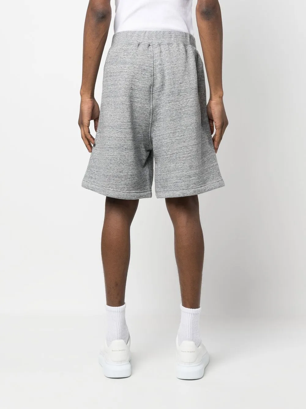 Dsquared2 Logo-embroidered Striped Track Pants In Grey