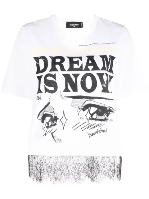 DSQUARED2 slogan graphic-print T-shirt Women