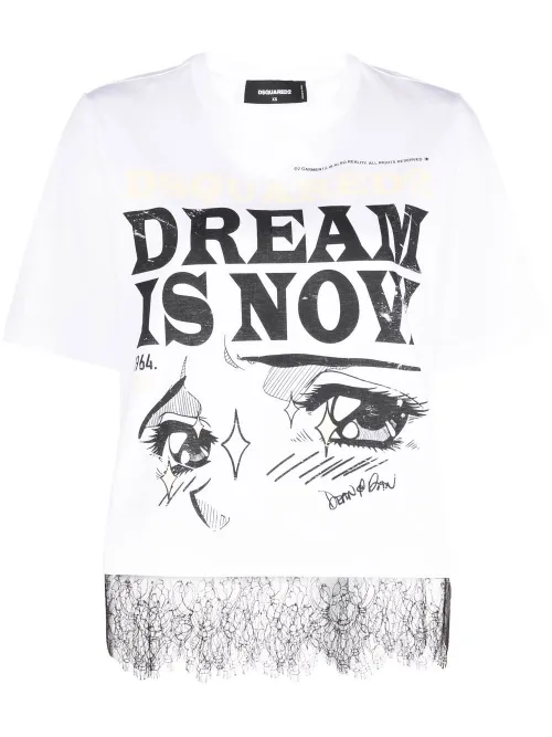 T-shirt à slogan imprimé - DSQUARED2 - Modalova
