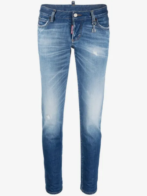 DSQUARED2 faded slim-cut jeans