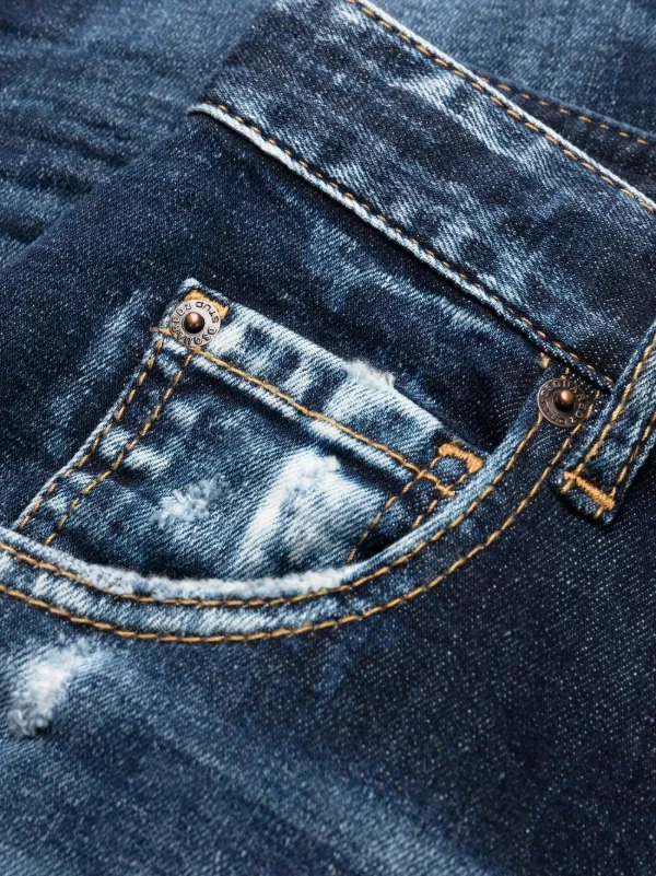 DSQUARED2 ハイウエスト スキニージーンズ | ブルー | FARFETCH JP