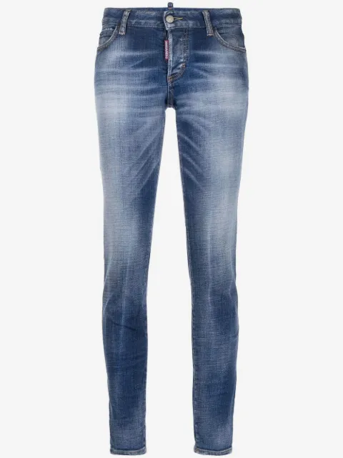 DSQUARED2 フェイデッド スキニージーンズ