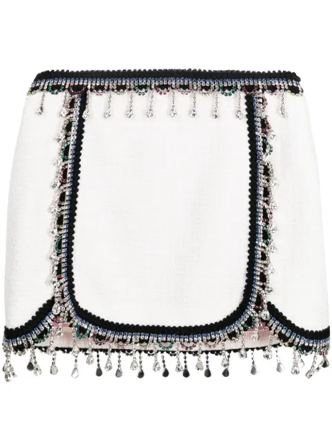 DSQUARED2 crystal-embellished mini skirt