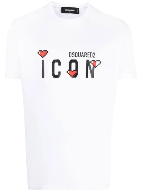 DSQUARED2 playera Icon con logo estampado