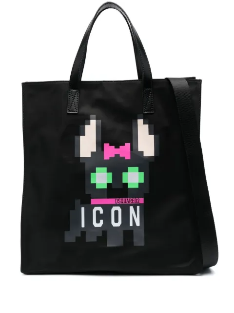 Dsquared2 pixelated-print tote bag