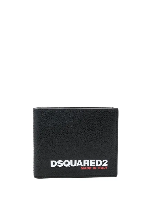 Portefeuille pliant à logo imprimé - DSQUARED2 - Modalova