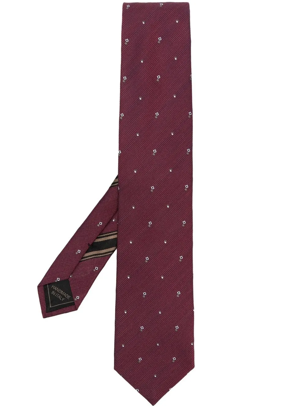 

Brioni all-over graphic-print tie - Red