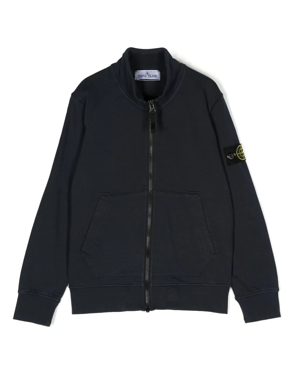 Stone Island Junior Compass-patch zip-up Sweatshirt - Farfetch