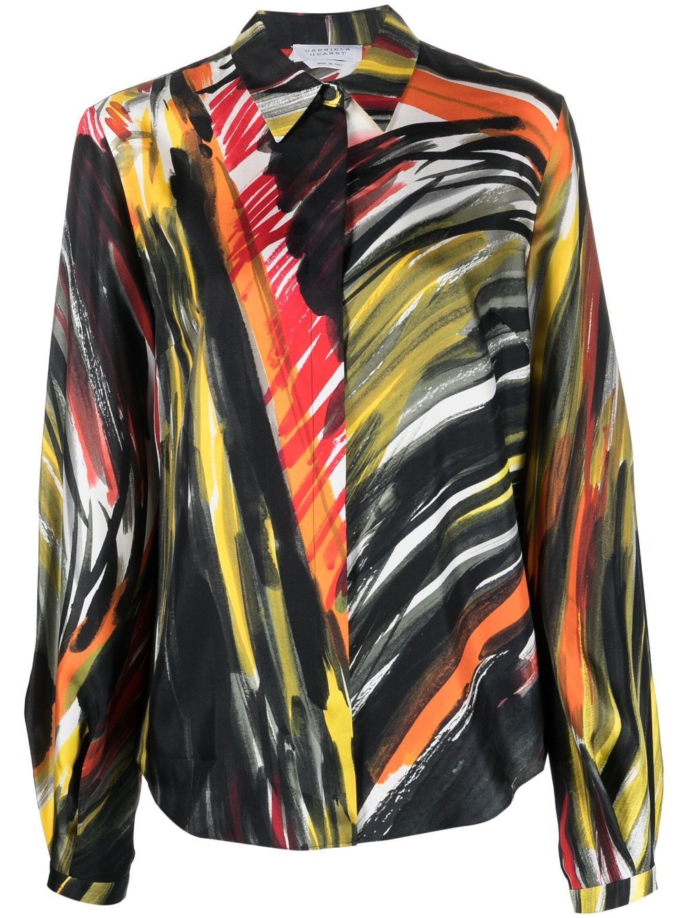 Gabriela Hearst abstract-print Silk Shirt - Farfetch