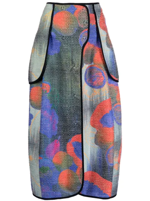 Henrik Vibskov Playa abstract-print skirt