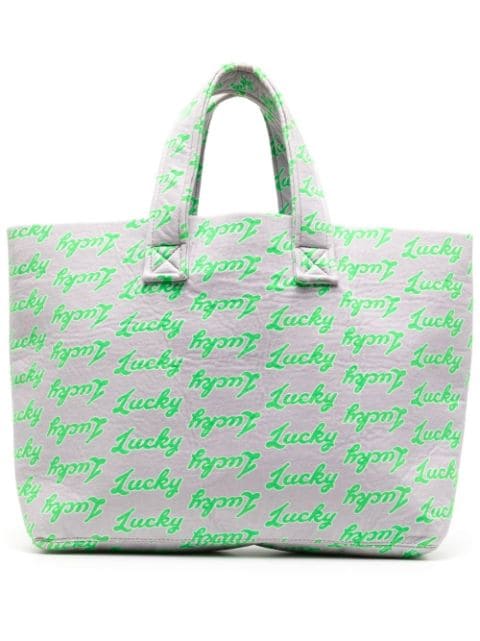 Natasha Zinko all-over Lucky-print tote bag