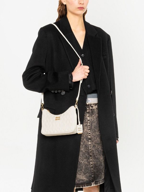 Women's Nappa Leather Shoulder Bag by Miu Miu