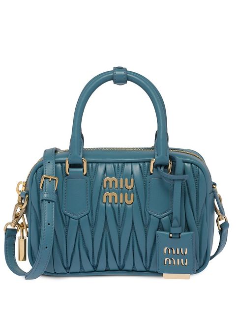 Miu Miu Mini-Tasche aus Matelassé-Leder