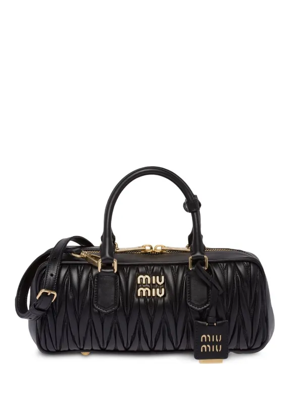 Miu Miu マテラッセ ナッパレザーショルダーバッグ - Farfetch