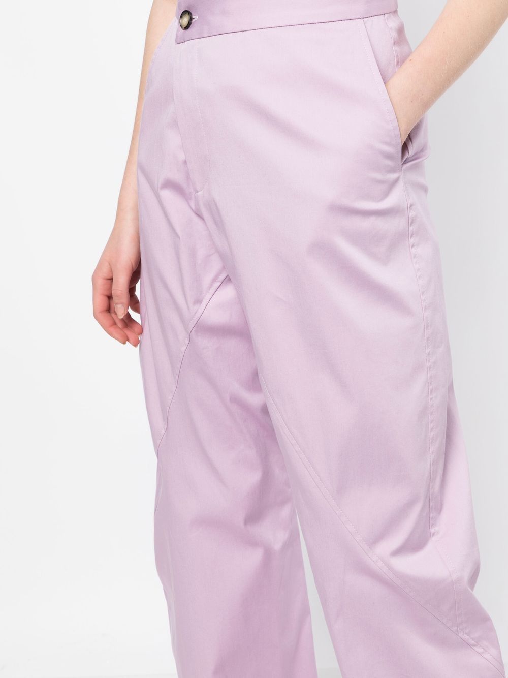 Shop Jw Anderson Twisted Workwear Trousers In Violett