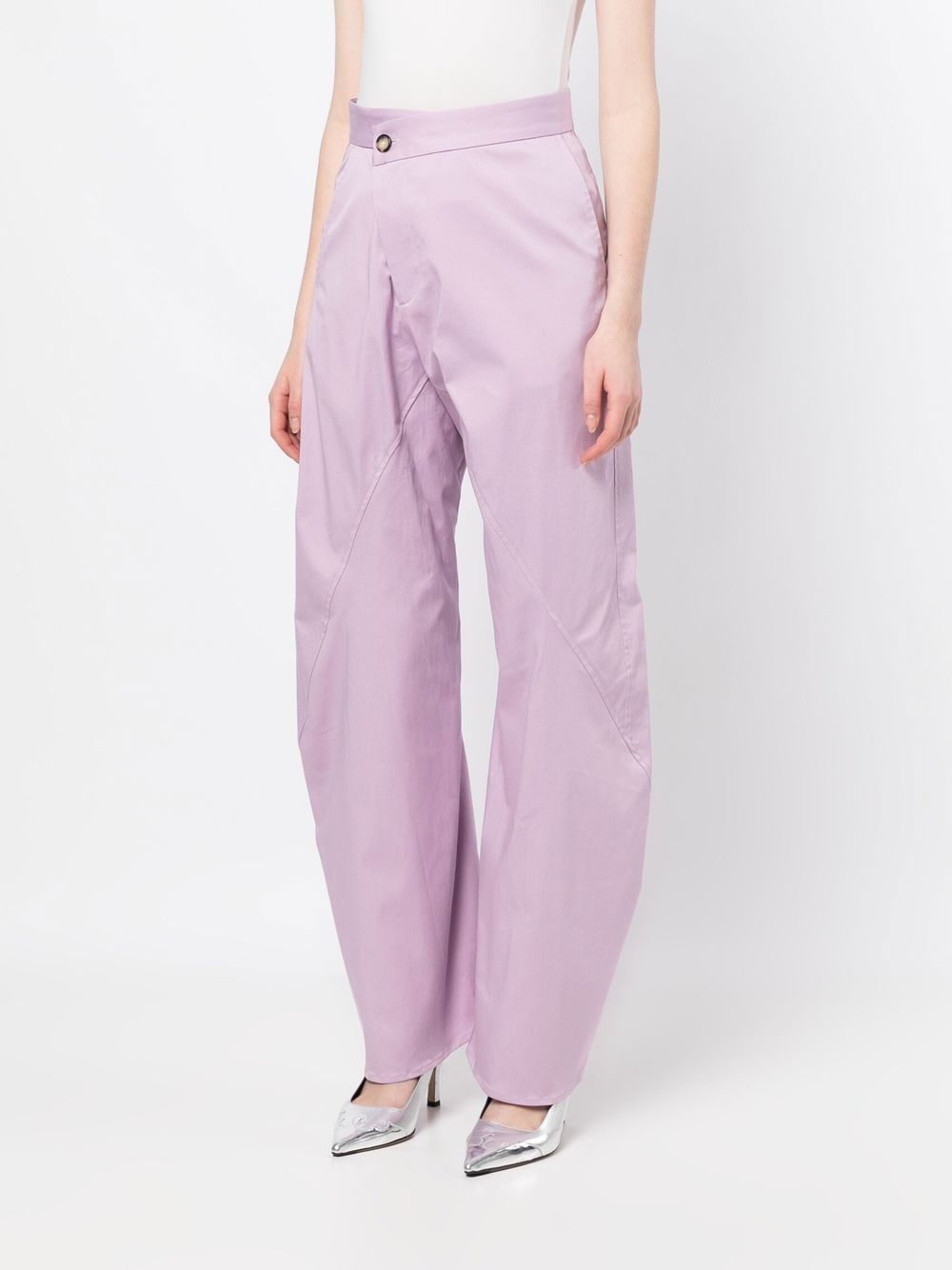 Shop Jw Anderson Twisted Workwear Trousers In Violett