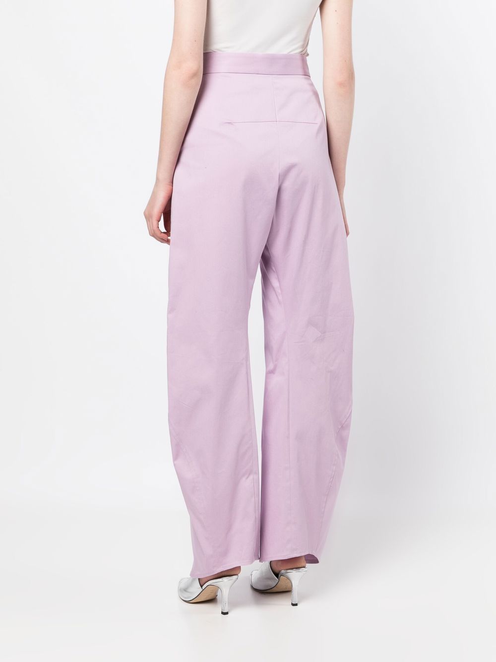 Shop Jw Anderson Twisted Workwear Trousers In Violett