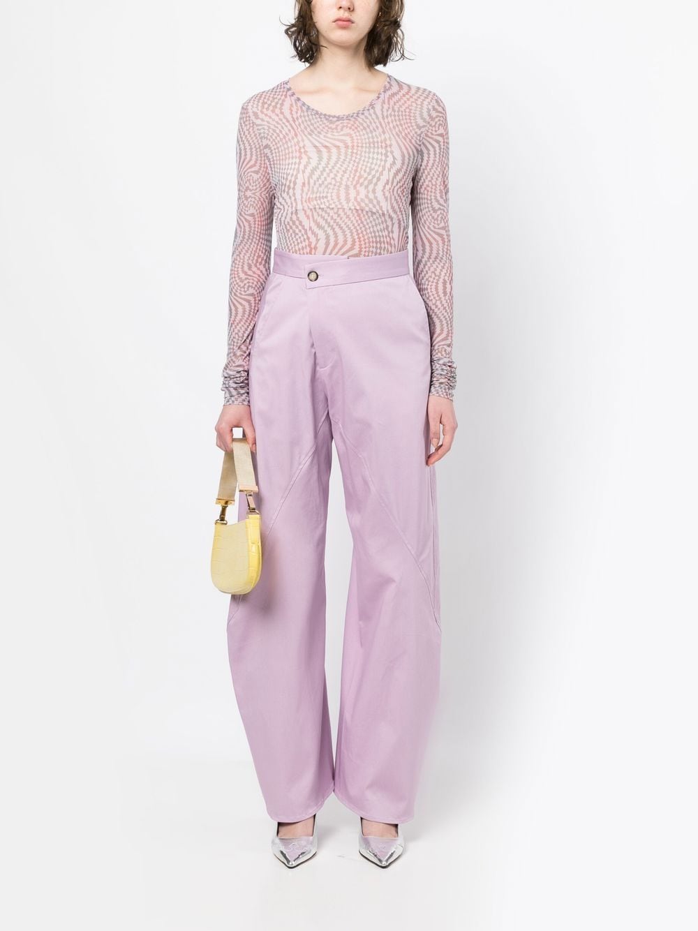 Shop Jw Anderson Twisted Workwear Trousers In Violett