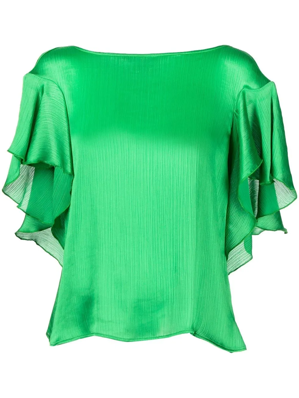 

Paule Ka ruffle-detail backless blouse - Green