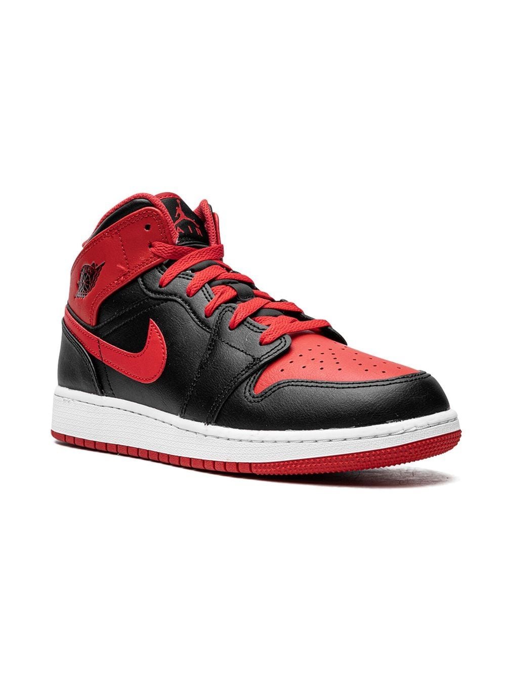 Shop Jordan Air  1 Mid "alternate Bred" Sneakers In Black