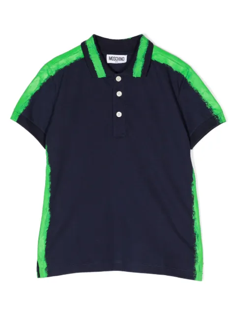 Moschino Kids logo-print polo shirt