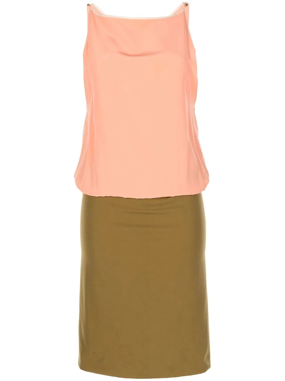 

Louis Vuitton pre-owned two-tone sleeveless dress - Pink