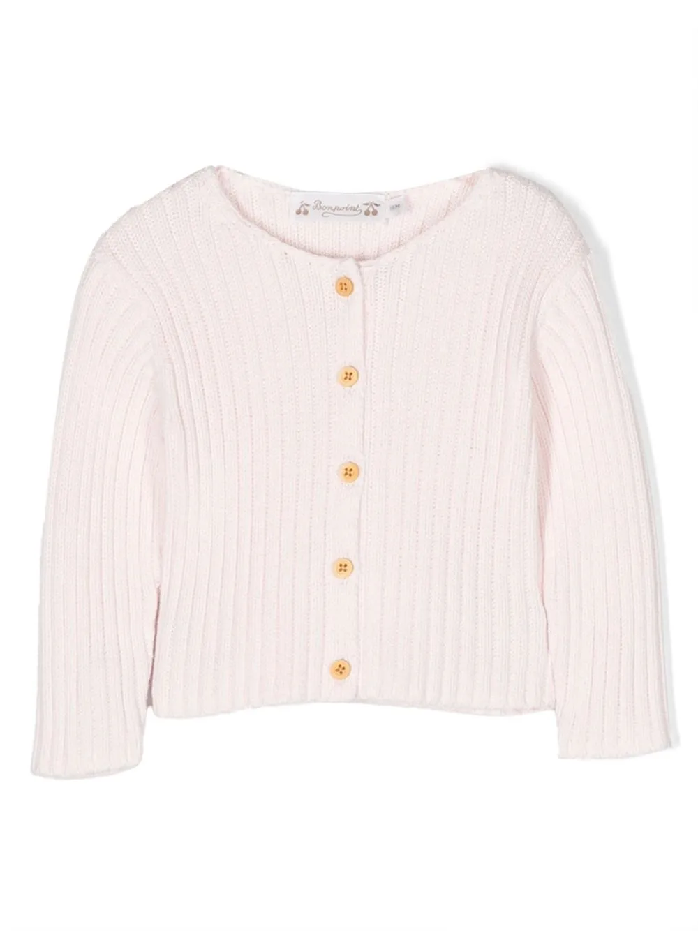 

Bonpoint ribbed knit cardigan - Pink