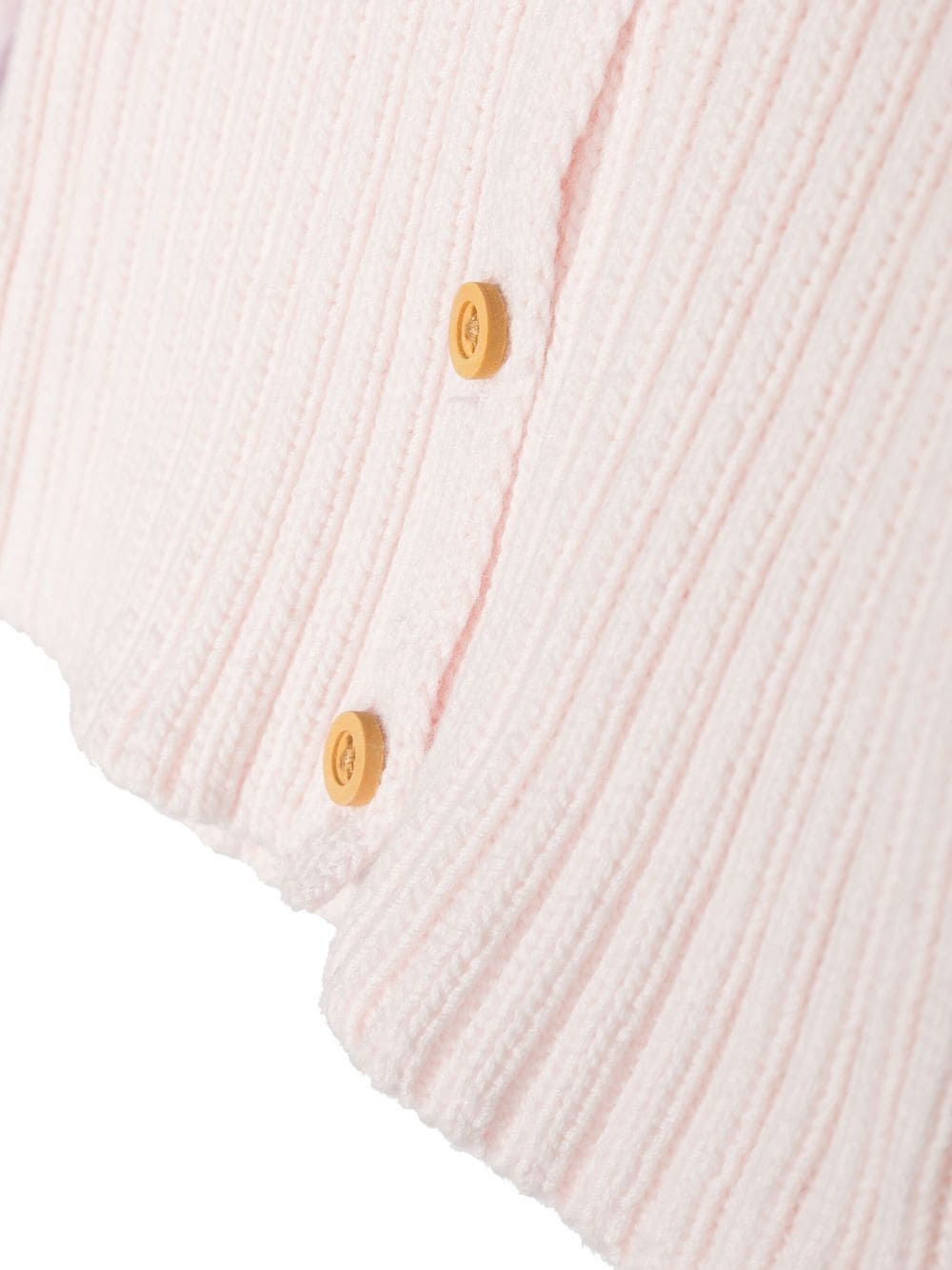 Shop Bonpoint Ribbed Knit Cardigan In Pink