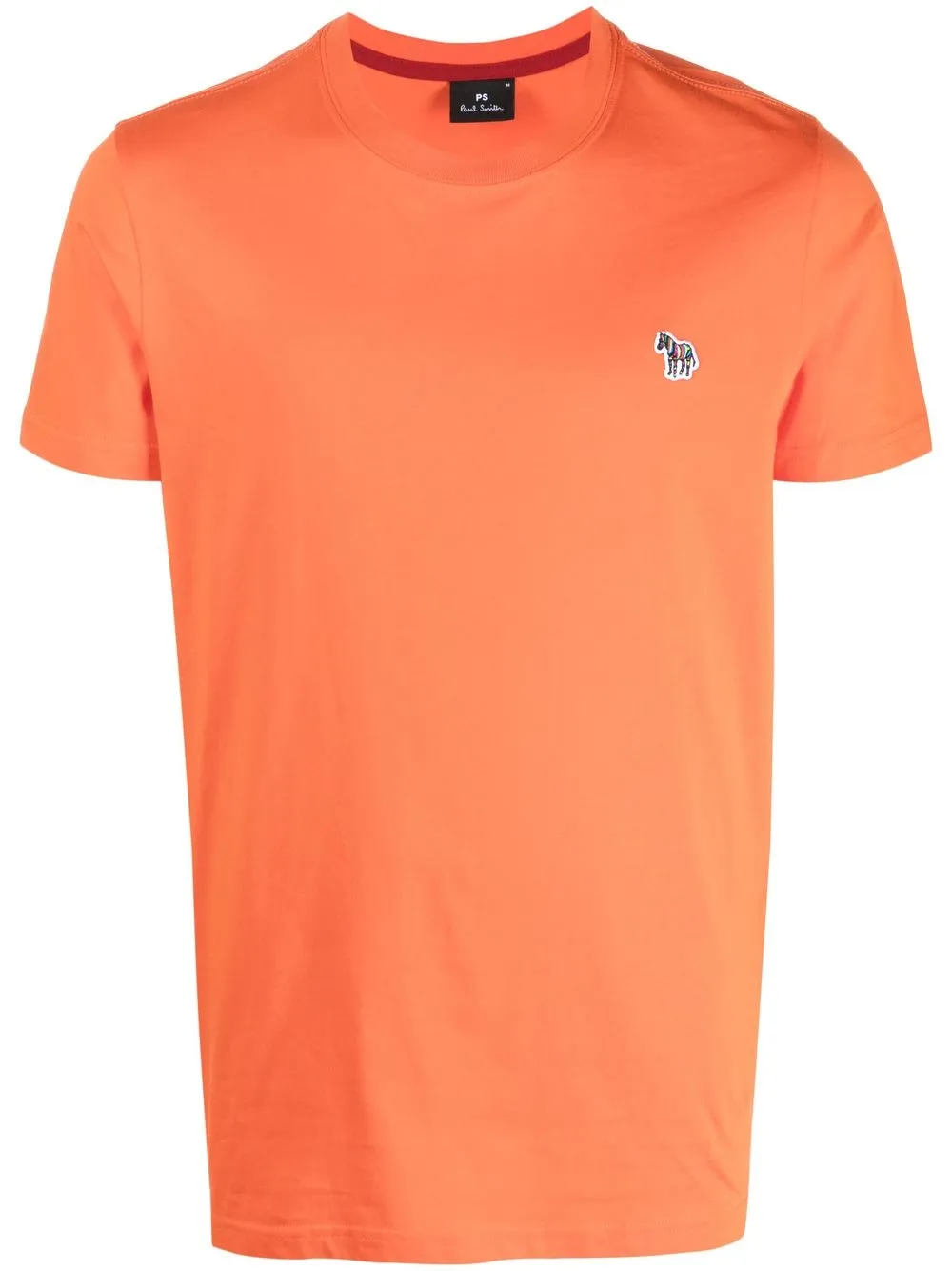 

PS Paul Smith logo-embroidered cotton T-shirt - Orange