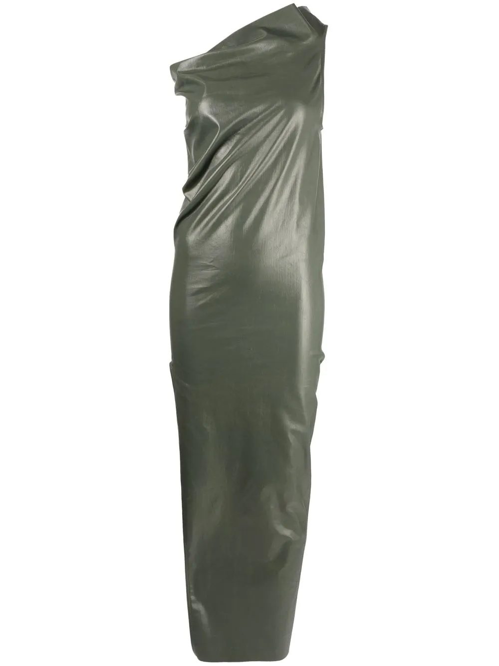 

Rick Owens Athena asymmetric gown - Green