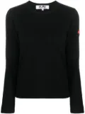 Comme Des Garçons Play x the Artist Invader pixelated-appliqué T-shirt - Black