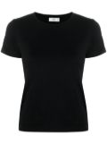 Closed plain cotton T-shirt - Black