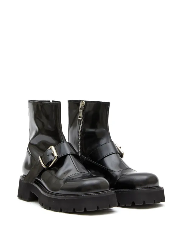 MM6 Maison Margiela ラウンドトゥ アンクルブーツ - Farfetch