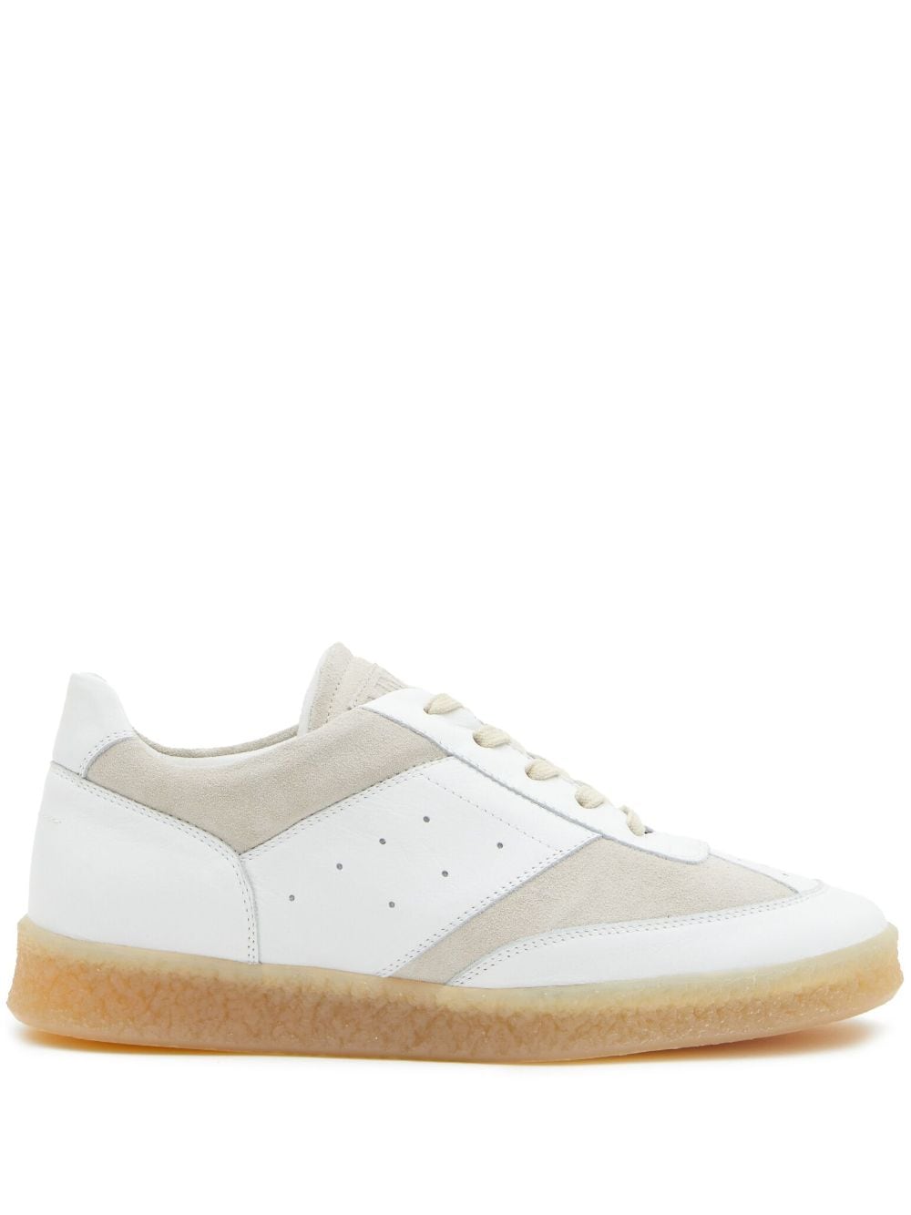 Shop Mm6 Maison Margiela 6 Court Low-top Sneakers In White