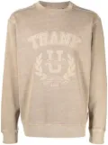 BOSS print-detail crew-neck sweatshirt - Neutrals