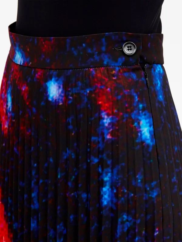 MM6 Maison Margiela アブストラクトパターン プリーツスカート
