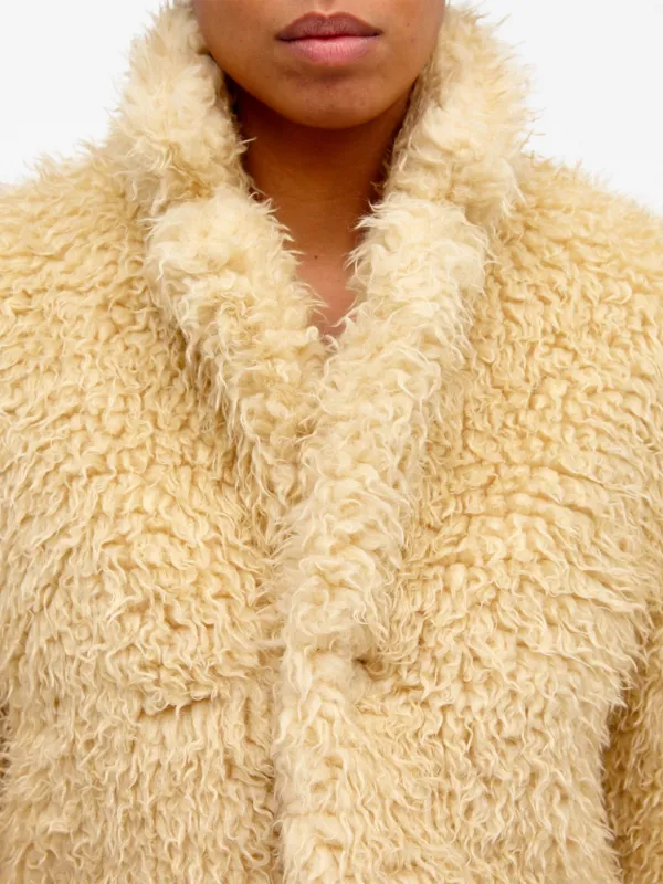 MM6 Maison Margiela faux-shearling high-neck Jacket - Farfetch