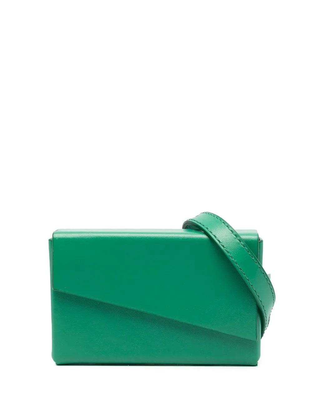 

Closed Asymmetric Belt Bag - Verde