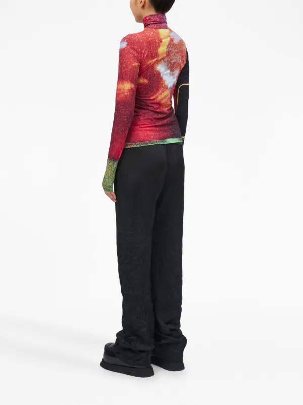 MM6 Maison Margiela レッド長袖カットソー MM6 Maison Margiela グラフィック Tシャツ | レッド | FARFETCH JP