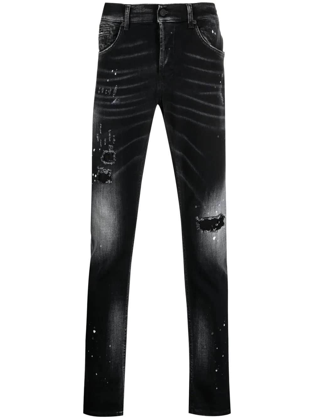 

DONDUP jeans slim con bolsillos - Negro