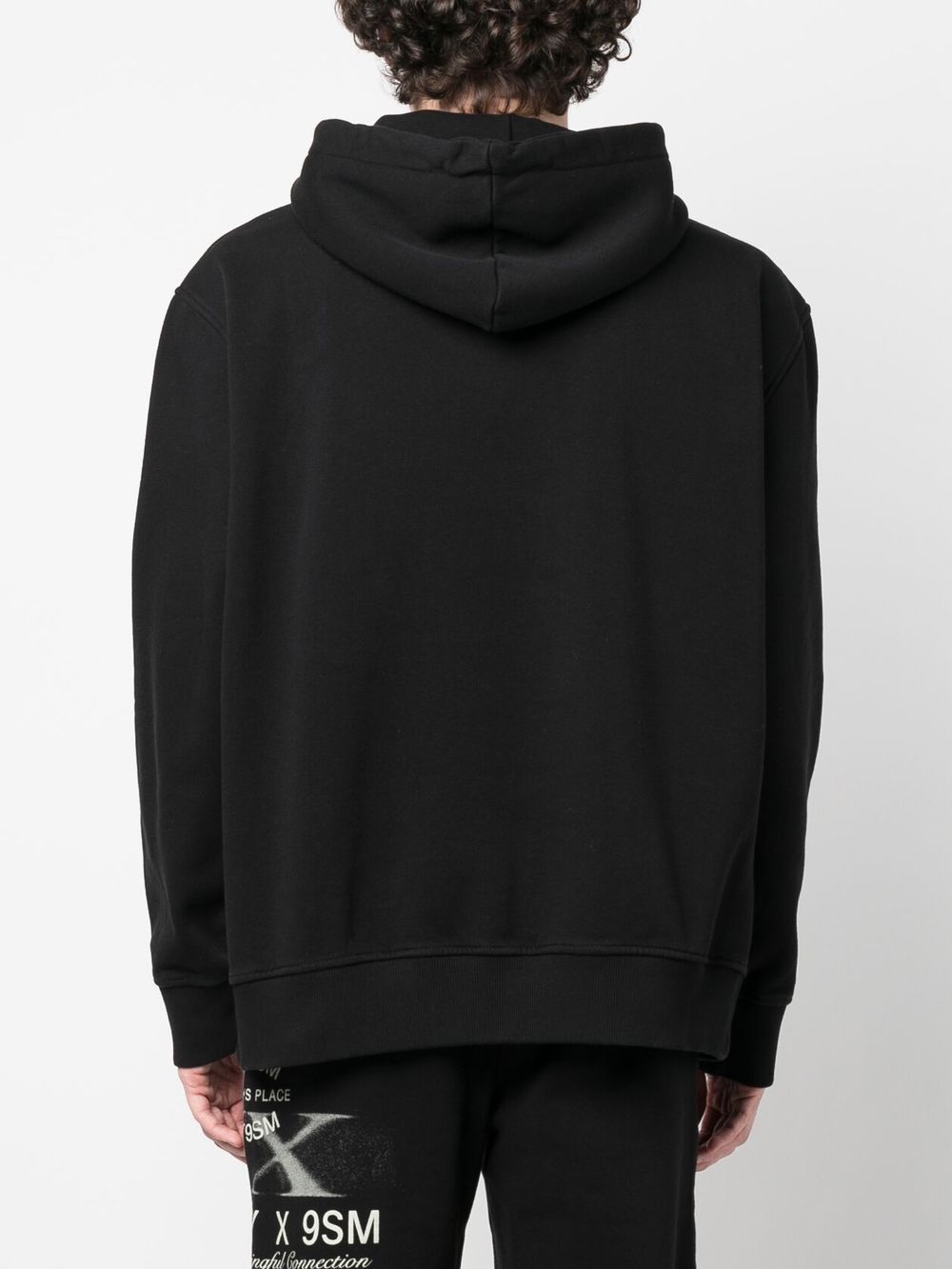 Shop Alyx Logo-print Cotton Hoodie In Black