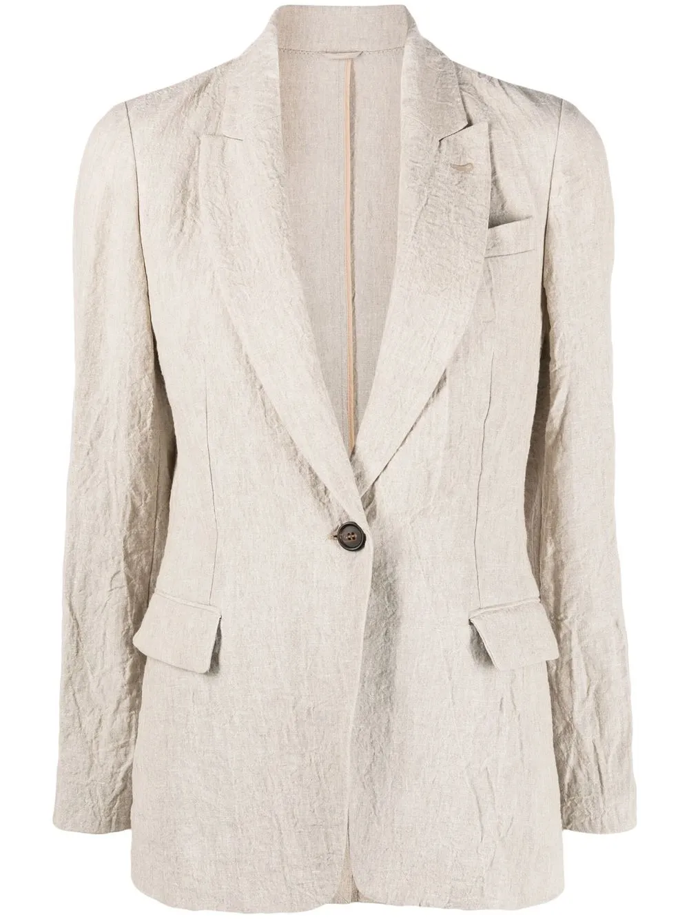 

Brunello Cucinelli single-breasted blazer - Neutrals