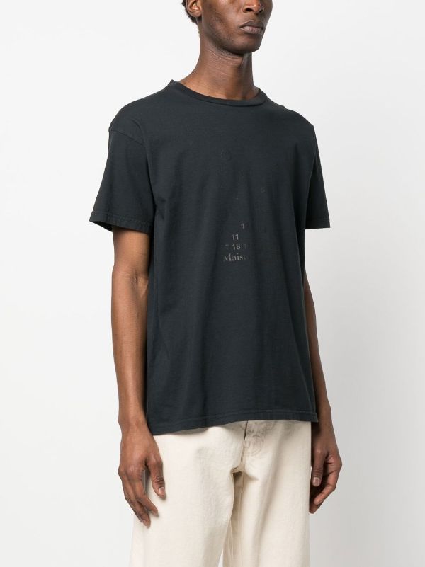 Maison Margiela logo-print Cotton T-Shirt - Farfetch