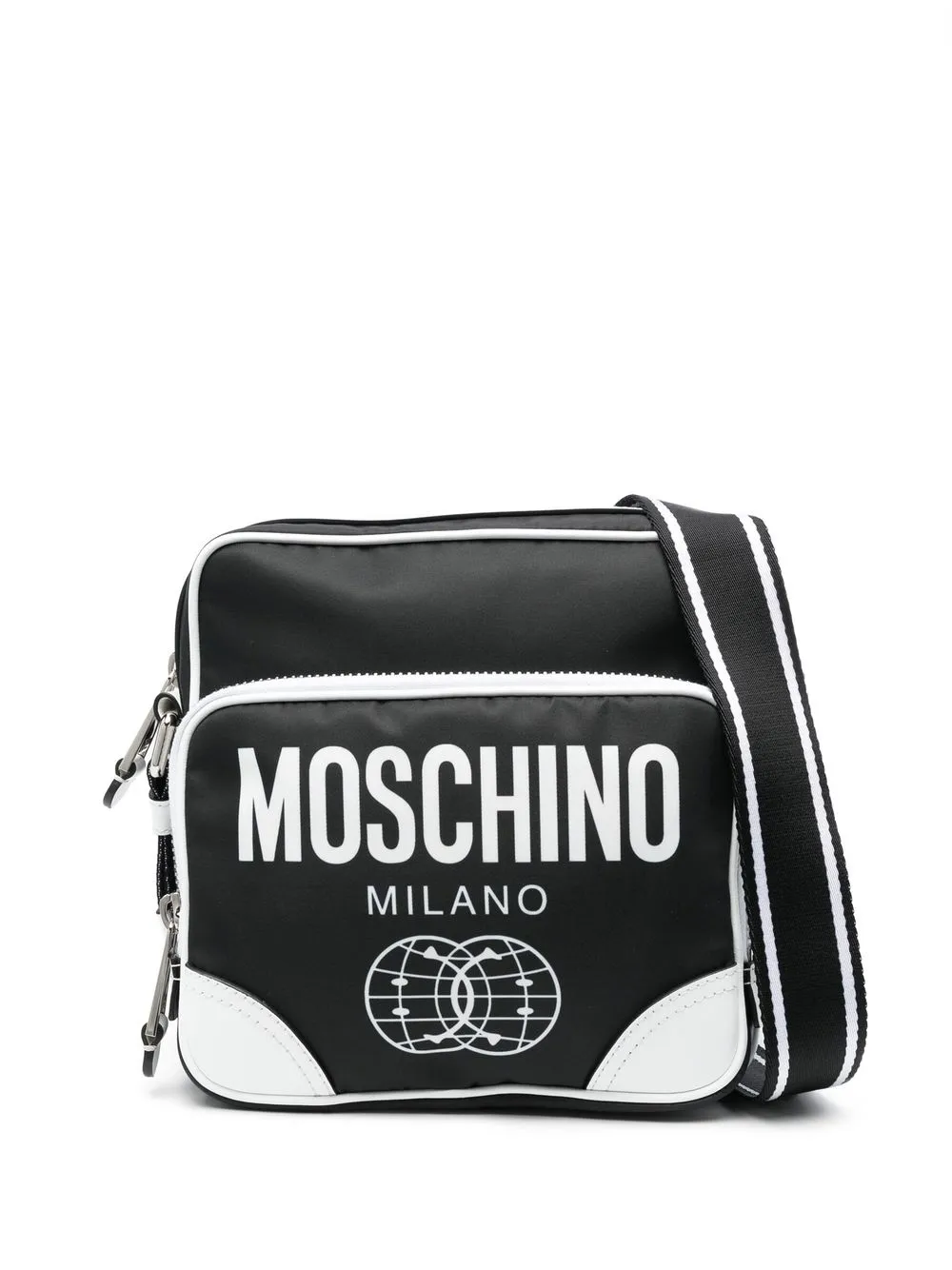 

Moschino logo-print shoulder bag - Black