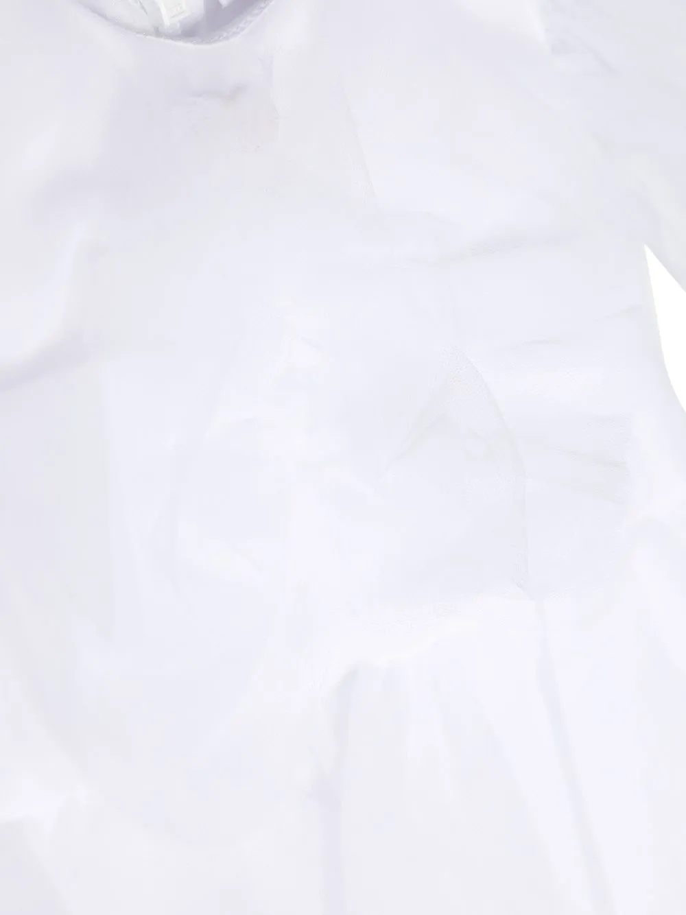 Monnalisa Butterfly Soft-tulle Dress In White
