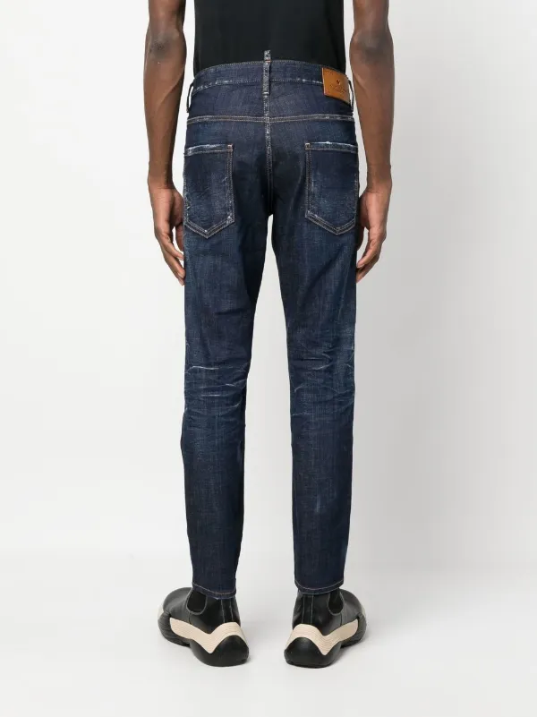 4-6 DSQUARED2 ブリーチ&ダメージ加工 SKATER JEAN DSQUARED2 Skater Jeans | Blue | FARFETCH