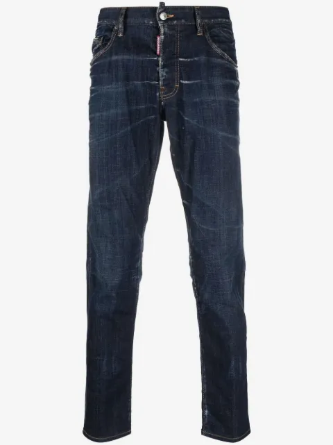 DSQUARED2 dark clean wash Skater jeans