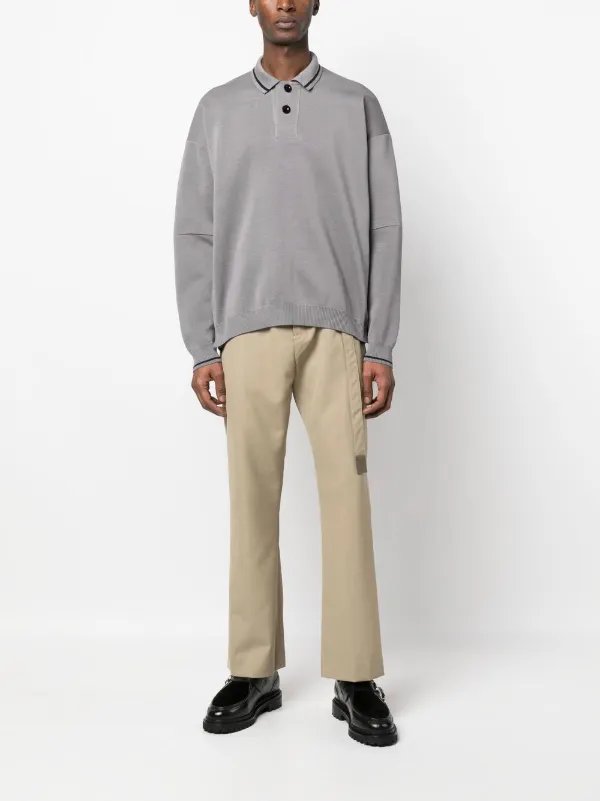 Sacai ロングスリーブ ポロシャツ - Farfetch 